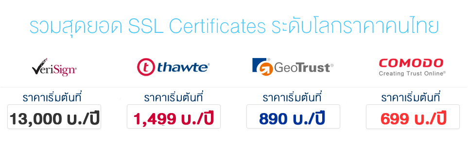 ใบรับรอง SSL Certificates
